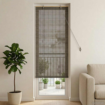 Rullgardin Grå 70 x 220 cm Bambu