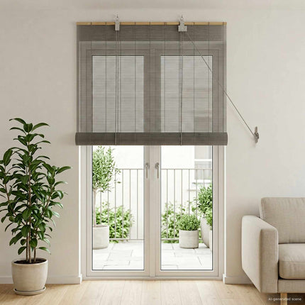 Rullgardin Grå 120 x 220 cm Bambu