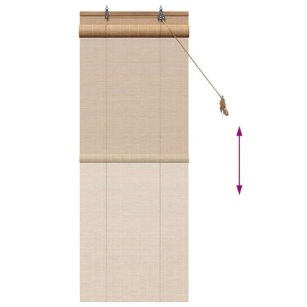 Rullgardin Brun 50 x 160 cm Bambu