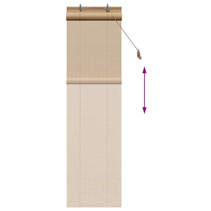 Rullgardin Brun 70 x 220 cm Bambu