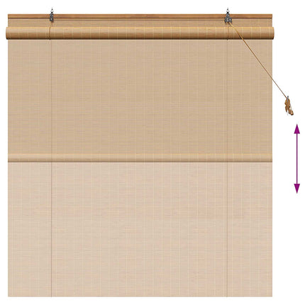 Rullgardin Brun 130 x 160 cm Bambu