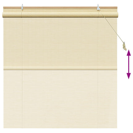 Rullgardin Naturlig 130 x 160 cm Bambu