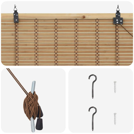 Rullgardin Natur 40 x 160 cm Bambu