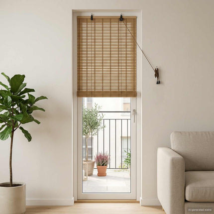 Rullgardin Natur 50 x 220 cm Bambu