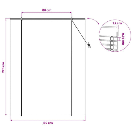 Rullgardin Natur 130 x 220 cm Bambu