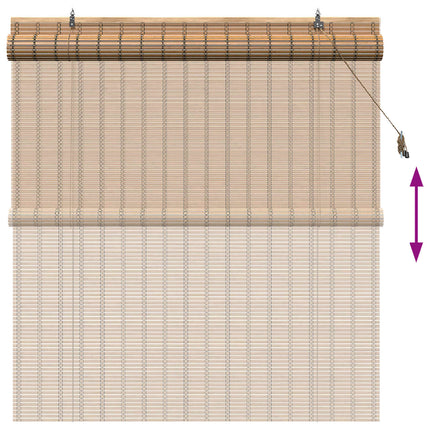 Rullgardin Natur 160 x 160 cm Bambu