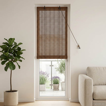 Rullgardin Brun 40 x 220 cm Bambu