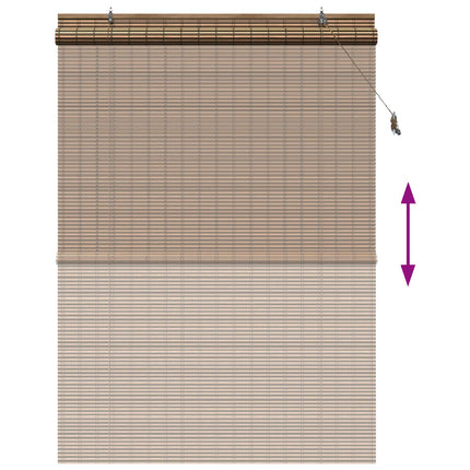 Rullgardin Brun 130 x 220 cm Bambu