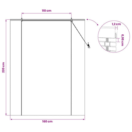 Rullgardin Brun 160 x 220 cm Bambu