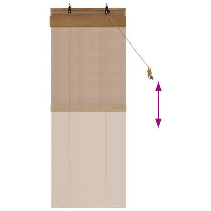 Rullgardin Brun 40 x 160 cm Bambu