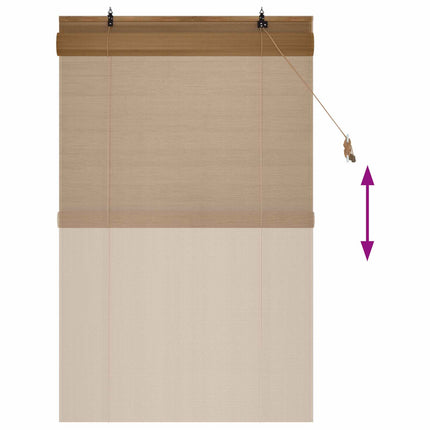 Rullgardin Brun 110 x 160 cm Bambu
