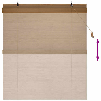 Rullgardin Brun 160 x 160 cm Bambu