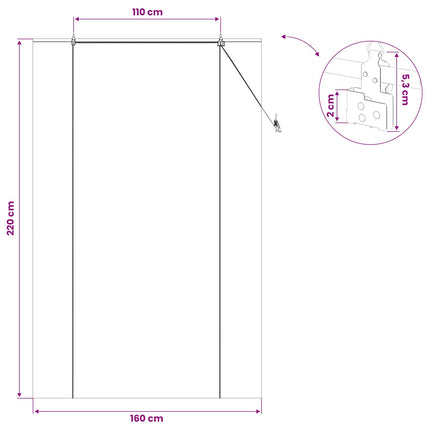 Rullgardin Brun 160 x 220 cm Bambu