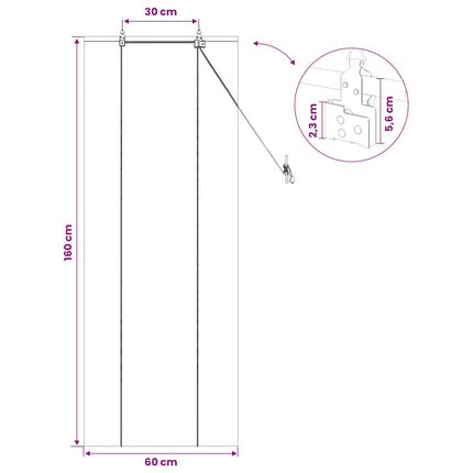 Rullgardin Naturlig 60 x 160 cm Bambu