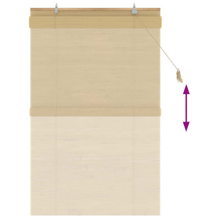 Rullgardin Naturlig 120 x 160 cm Bambu