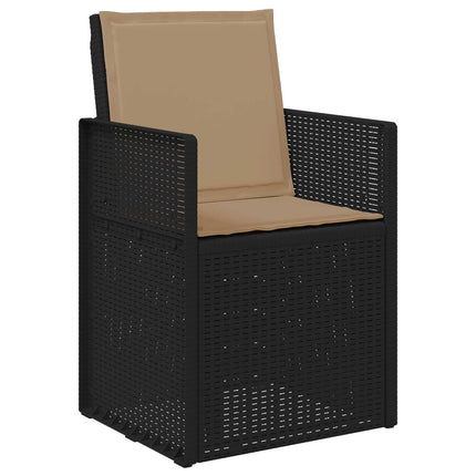 Trädgårdsmöbelset med kudde 3 pcs Antracit och taupe PP