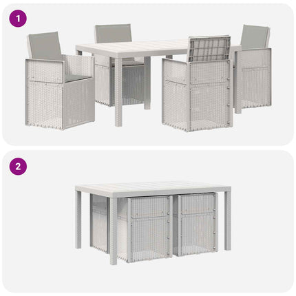 Trädgårdsmöbelset 5 st PP
