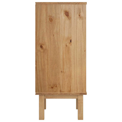 Kommode med låda OTTA Svart 45 x 39 x 90 cm Massiv furu