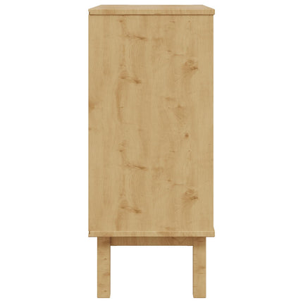 Kommode med låda OTTA Svart 76,5 x 39,5 x 90 cm Massiv furu