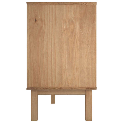 Sideboard OTTA Svart 113,5 x 43 x 73 cm Massiv furu