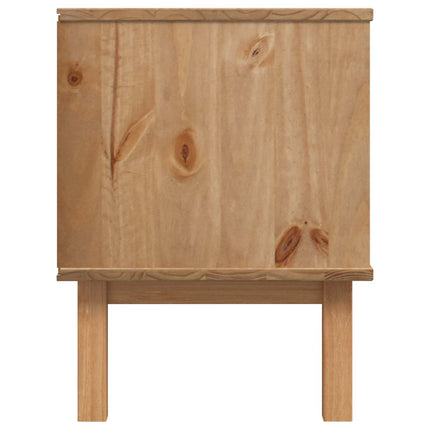 TV-bänk OTTA 113,5 x 43 x 57 cm Svart Massiv furu