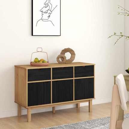 Sideboard OTTA Brun och svart 114 x 43 x 73,5 cm