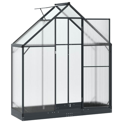 Trädgård Växthus med dörr Antracit 183,5 x 63,5 x 207 cm