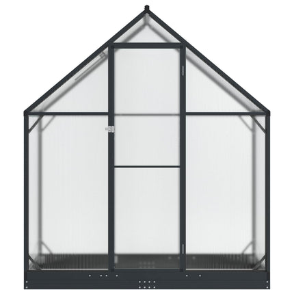 Trädgård Växthus med dörr Antracit 183,5 x 63,5 x 207 cm