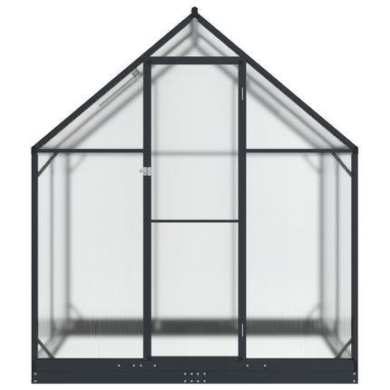 Trädgård Växthus med dörr med lås Antracit 183,5 x 123 x 207 cm