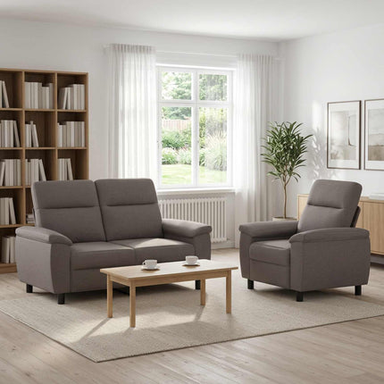 Soffset 2 st Taupe Tyg