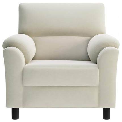 Soffa Gräddvit 94 x 85 x 93 cm Sammet