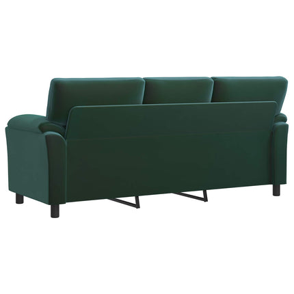 Soffa Mörkgrön 214 x 85 x 93 cm Sammet