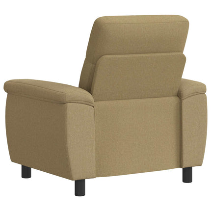 Soffa Ljusbrun 95 x 90 x 95 cm Tyg