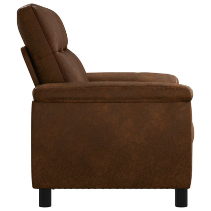 Soffa Brun 158 x 90 x 95 cm Faux Mockaläder