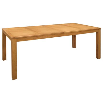 Matgrupp 9 st Beige Massivt Ekträ