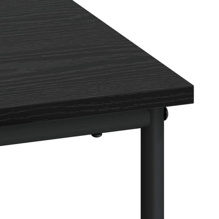 Skrivbord med förvaring Svart ek 100 x 50 x 75 cm