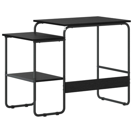 Skrivbord med förvaring Svart ek 100 x 50 x 75 cm
