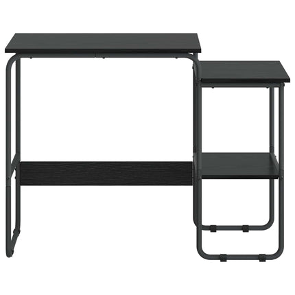 Skrivbord med förvaring Svart ek 100 x 50 x 75 cm