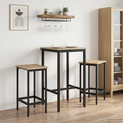 Barbord 52 x 52 x 90 cm Konstruerat trä Sonoma-ek Rektangulär