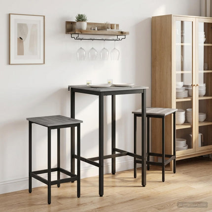Barpall 2 pcs Grå Sonoma 40 x 32 x 64 cm Konstruerat trä