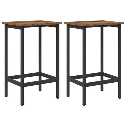 Barpall 2 pcs Gammalt trä 40 x 32 x 64 cm Konstruerat trä