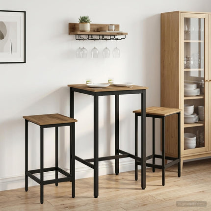 Barpall 2 pcs Artisan-ek 40 x 32 x 64 cm Konstruerat trä