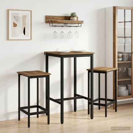Barbord 52 x 52 x 110 cm Konstruerat trä Artisan-ek Rektangulär