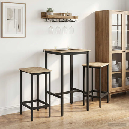 Barpall 2 st Sonoma-ek 40 x 32 x 74 cm Konstruerat trä