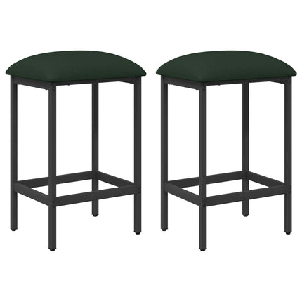 Barpall 2 pcs Mörkgrön 40 x 32 x 64 cm Konstruerat trä