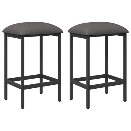Barpall 2 pcs Ljusgrå 40 x 32 x 74 cm Konstruerat trä