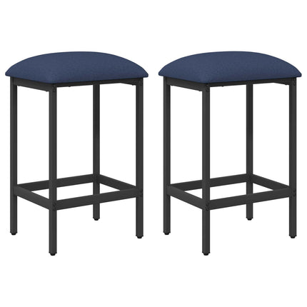 Barpall 2 pcs Blå 40 x 32 x 74 cm Konstruerat trä