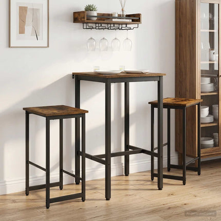 Barpall 2 pcs Rökt ek 40 x 32 x 64 cm Konstruerat trä