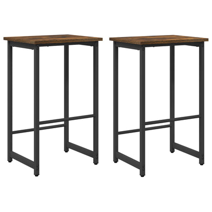Barpall 2 pcs Rökt ek 40 x 32 x 64 cm Konstruerat trä