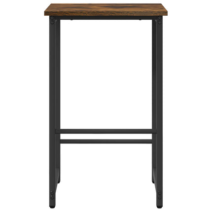 Barpall 2 pcs Rökt ek 40 x 32 x 64 cm Konstruerat trä